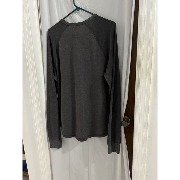 Lucky Brand Gray Men’s Raglan Long Sleeve Thermal Graphic Tee Sz L NWT - Picture 8 of 11